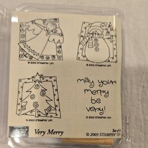 Stampin' Up! Very Merry Holiday Stamp Set NEW